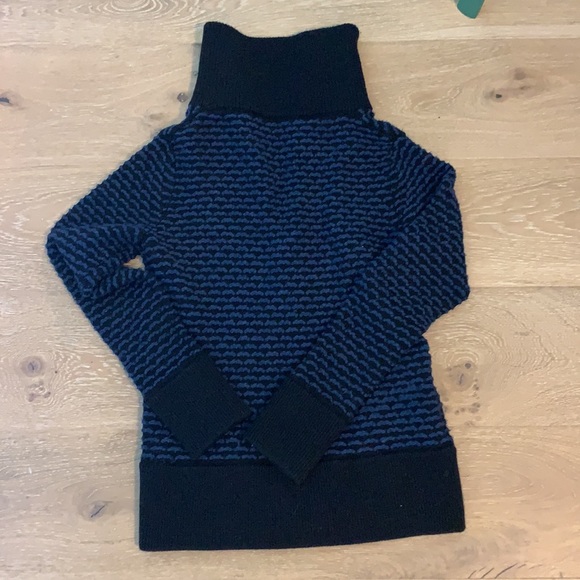 Vince Wool turtleneck striped jacket cardigan - Picture 11 of 14